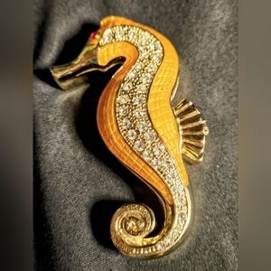 Bejeweled Seahorse Trinket Box By Cristiani Collezione